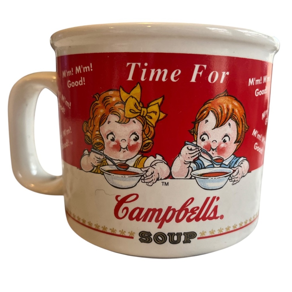 Vintage 1998 Campbell’s Soup Mug Time for Soup Campbell’s kids ceramic mug